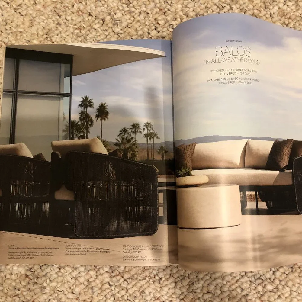 Restoration Hardware Outdoor Catalog